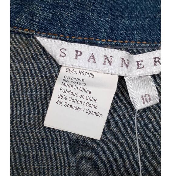 Spanner Painted Jean Jacket Women's Size 10 - NWT - Picture 4 of 6